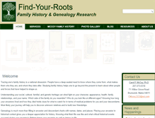 Tablet Screenshot of find-your-roots.com